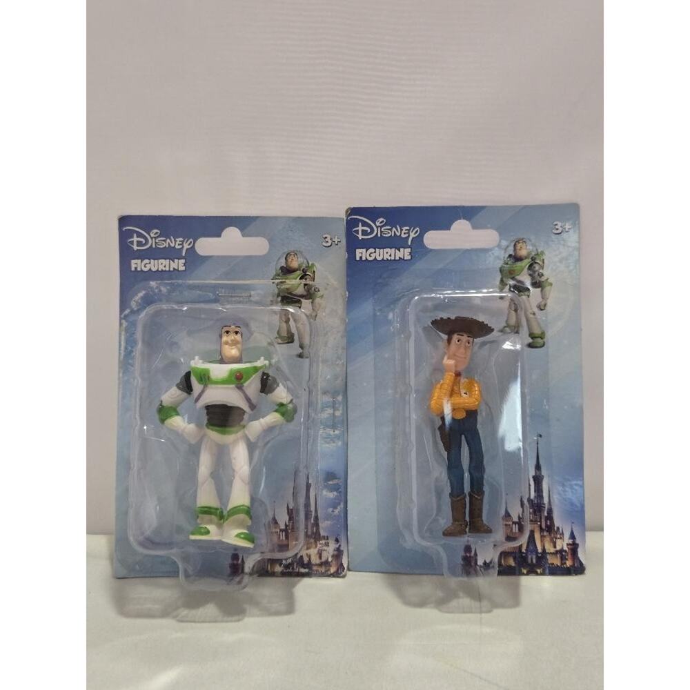 Lot of 2 Disney Pixar Toy Story Mini Figures – Woody & Buzz Lightyear #L46l